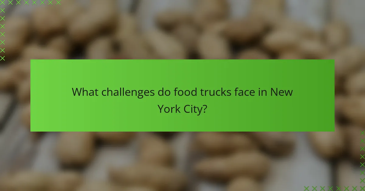 What challenges do food trucks face in New York City?